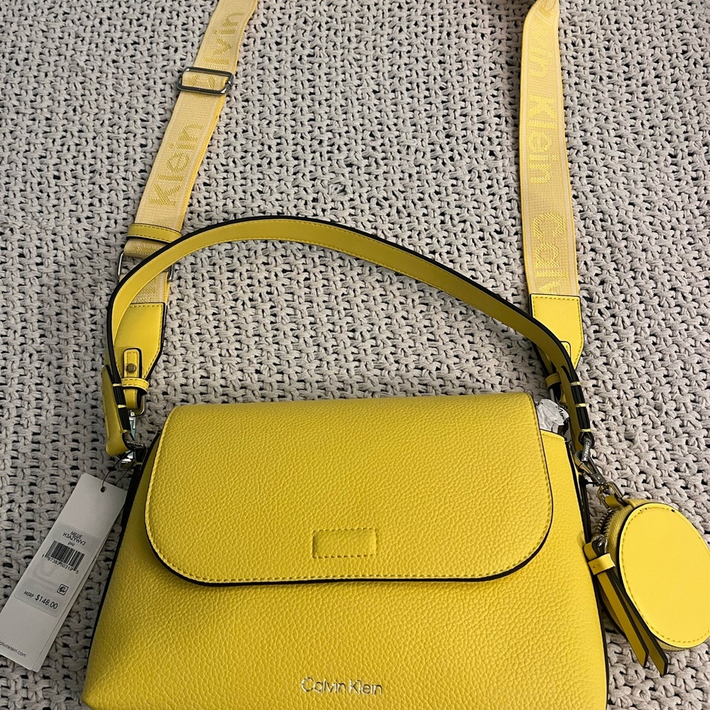 Calvin Klein Vibrant Yellow Crossbody Bag